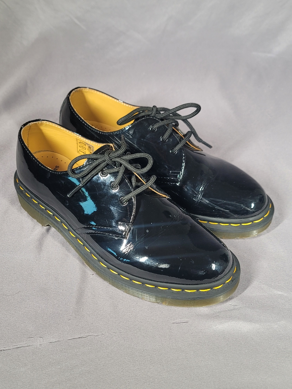 Dr. Martens 1461 Patent Leather Oxford Shoes Black 3-Eye Lace Up UK 7 US 9